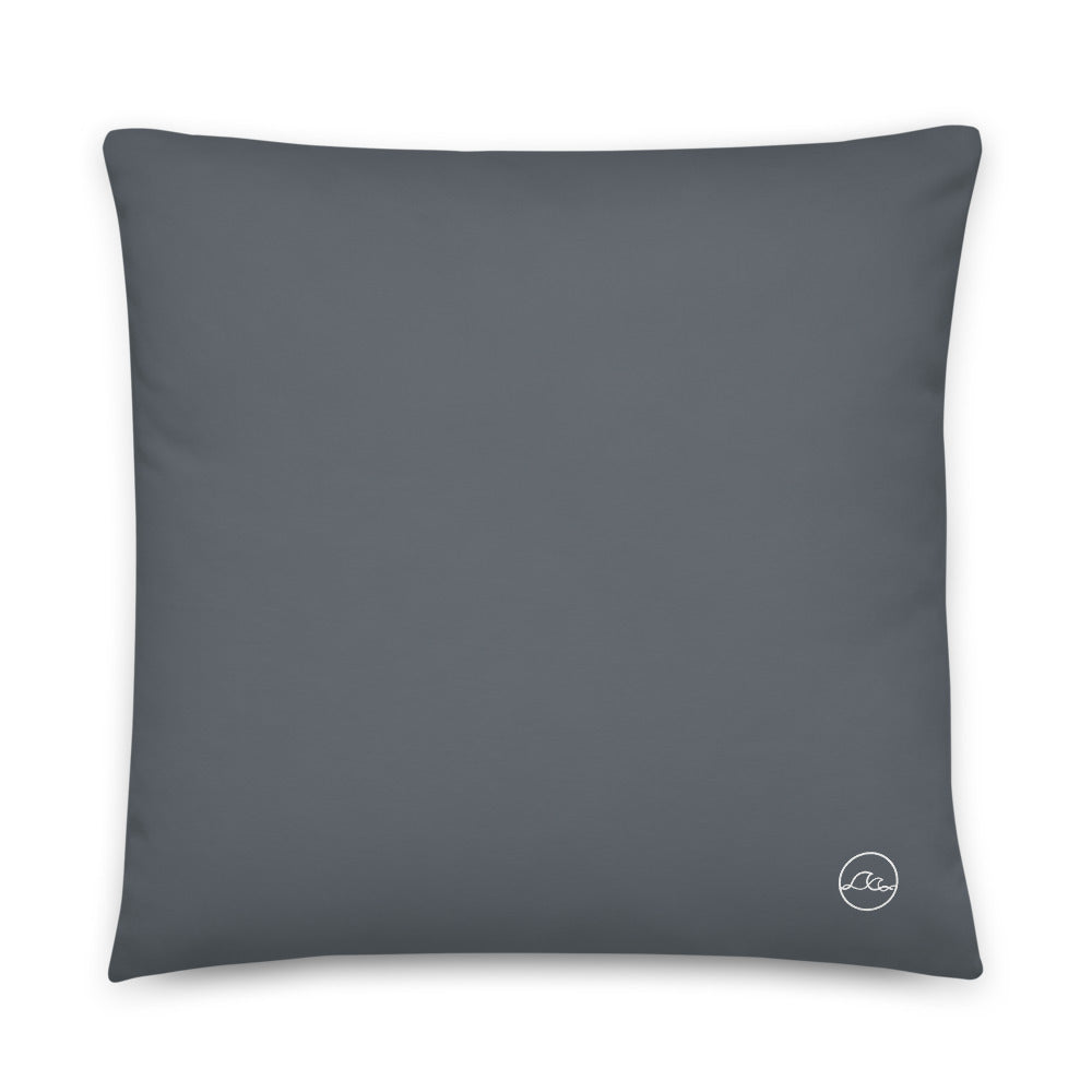 Home Sweet Home Long Island 22x22 inch pillow in gray