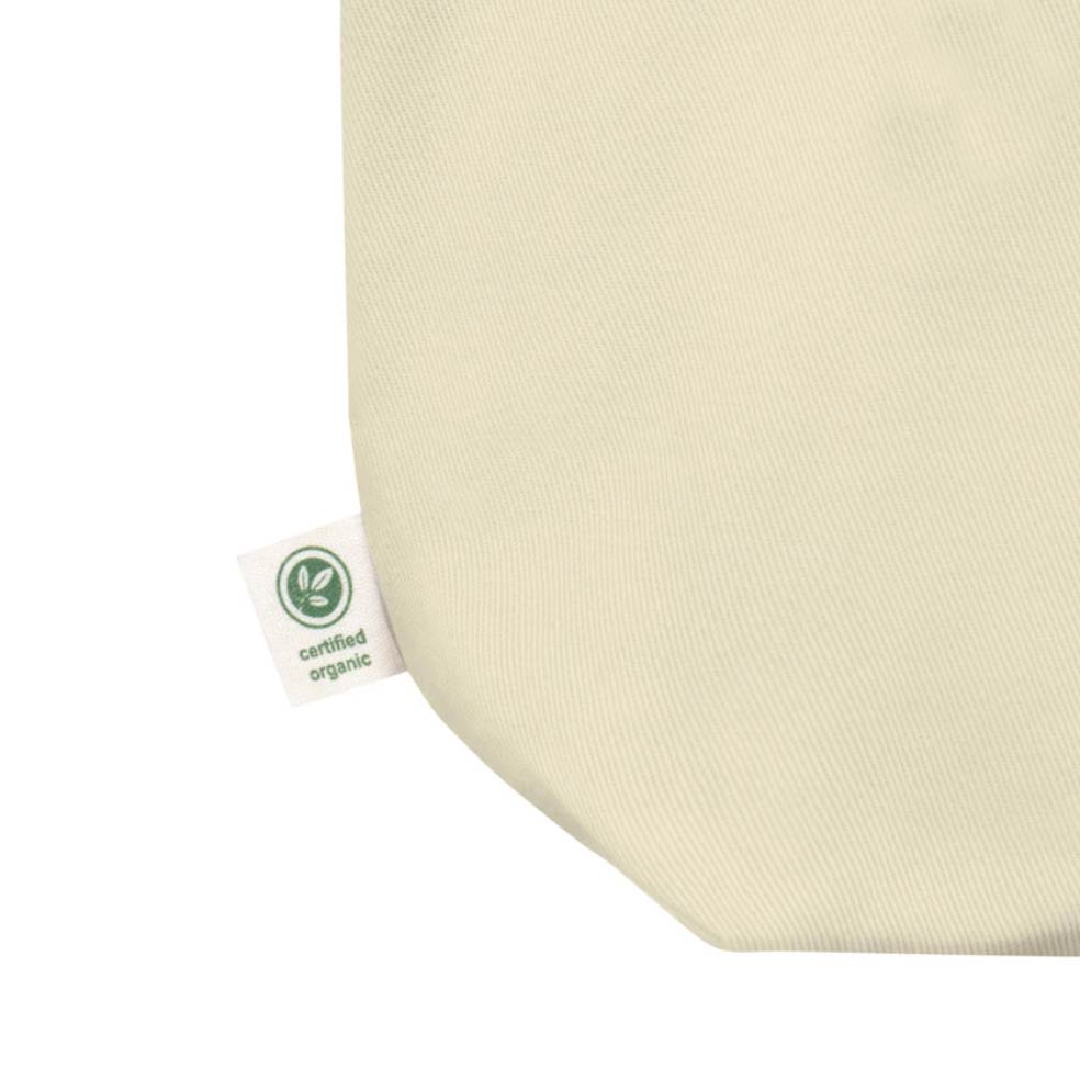 LINY Anchor Long Island New York canvas tote bag close up eco tag